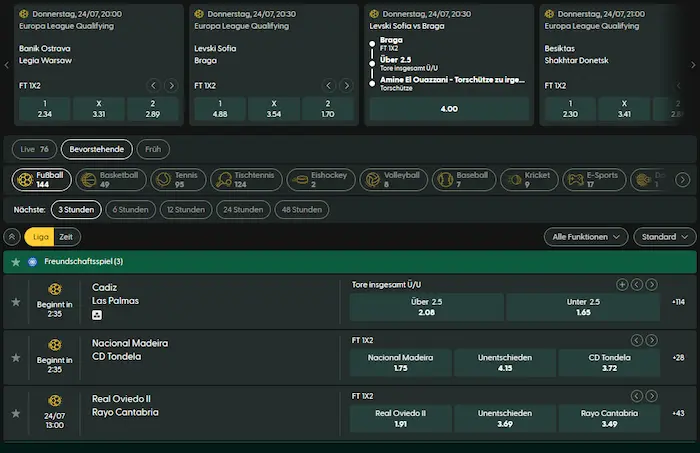 Casinia Casino sport